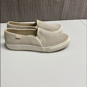 KEDS women’s double Decker perforated sweet platform slip on sneakers